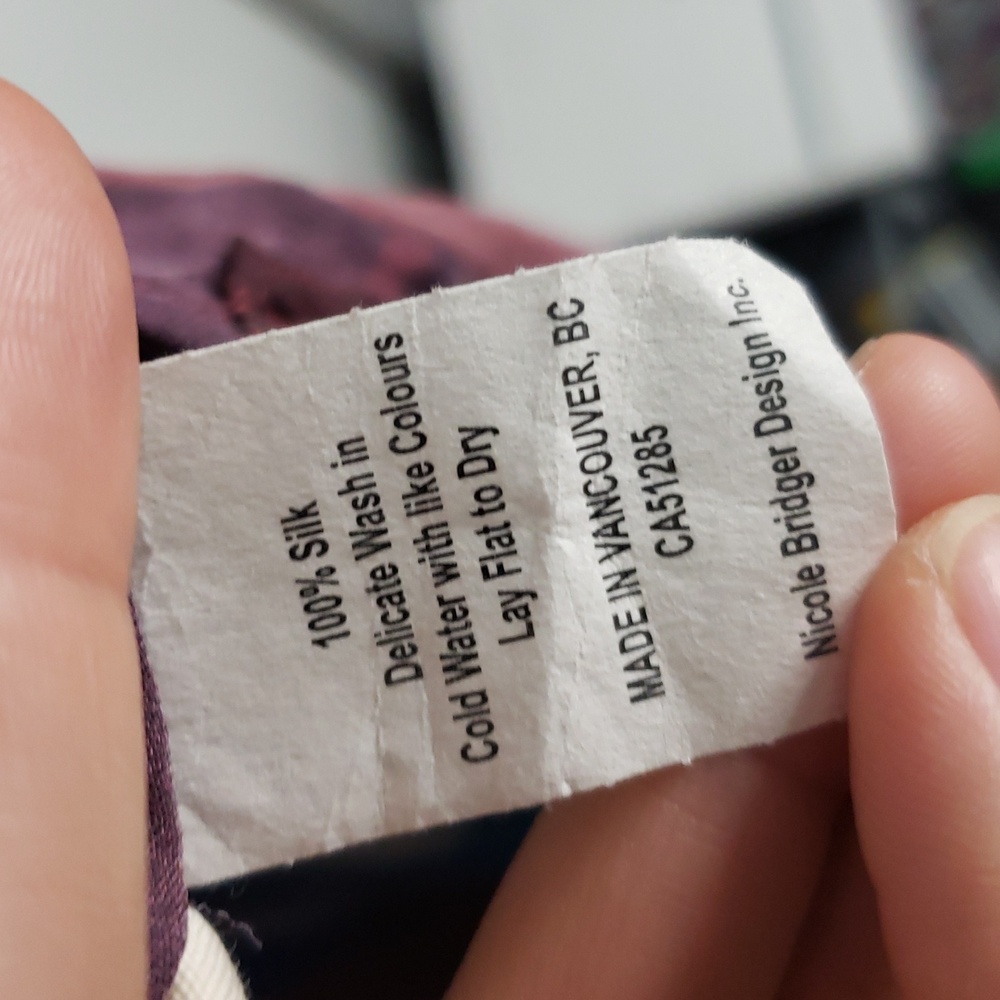 Nicole bridger made in canada silk 100% dress 8 - Picture 4 of 6